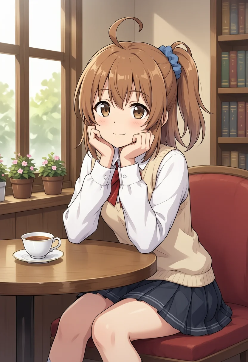 Turbo v1.0 Kana-chan in cafe, seed 42