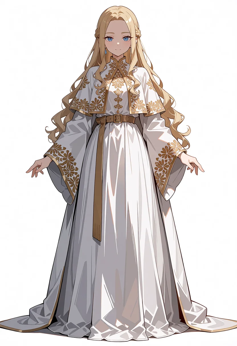 Turbo v1.1 full body standing in white robe, seed 42