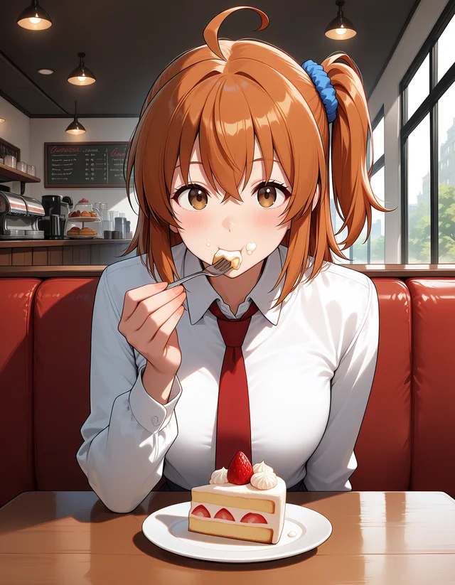 Role-Ref-KVをAesthetic v1.1に当てたケーキの場面