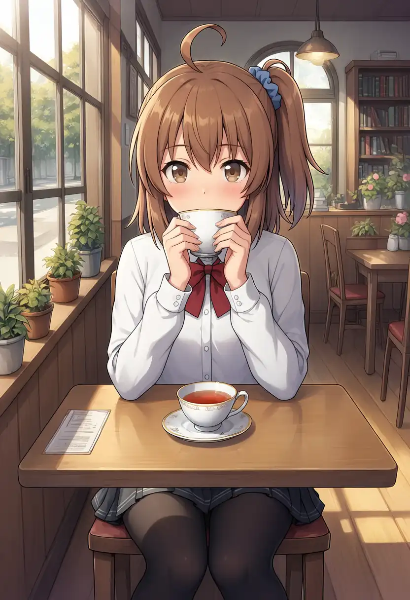 EVO-X2で出力したAesthetic v1.1の喫茶店のかなちゃん、seed 42