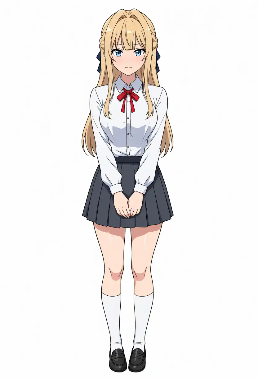 EVO-X2で出力したAesthetic v1.1のけいちゃんの全身、seed 100