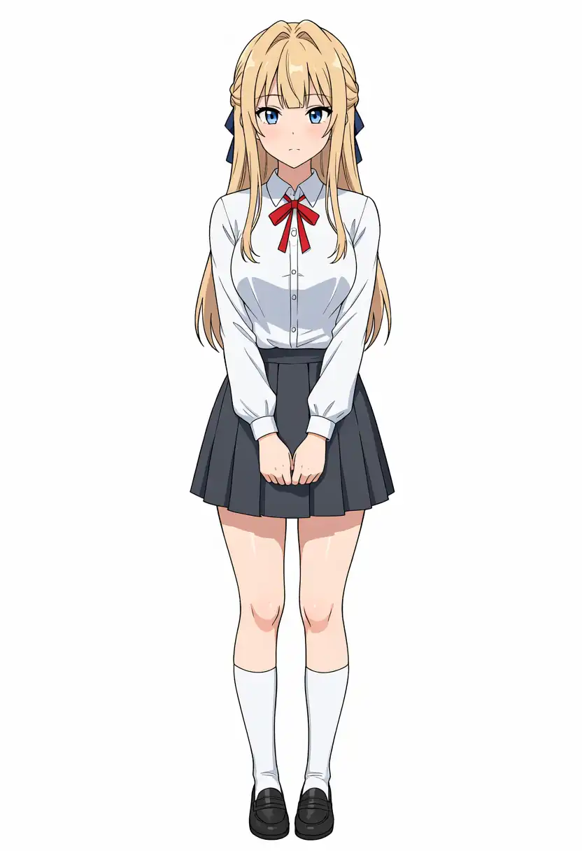 EVO-X2で出力したAesthetic v1.1のけいちゃんの全身、seed 200