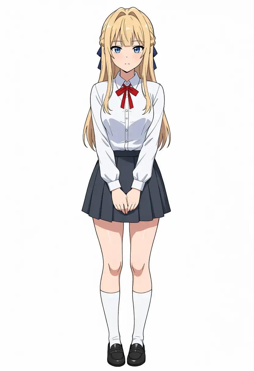 EVO-X2で出力したAesthetic v1.1のけいちゃんの全身、seed 42