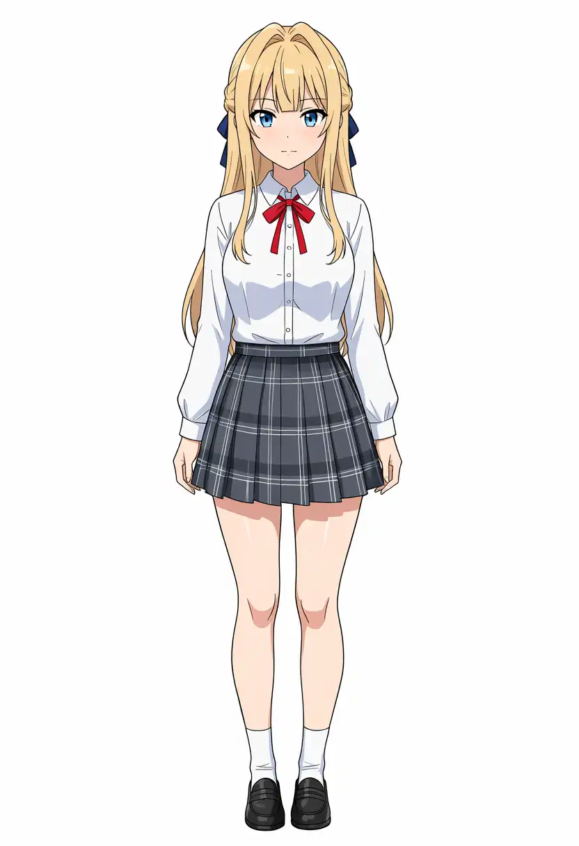 EVO-X2で出力したBaseのけいちゃんの全身、seed 100