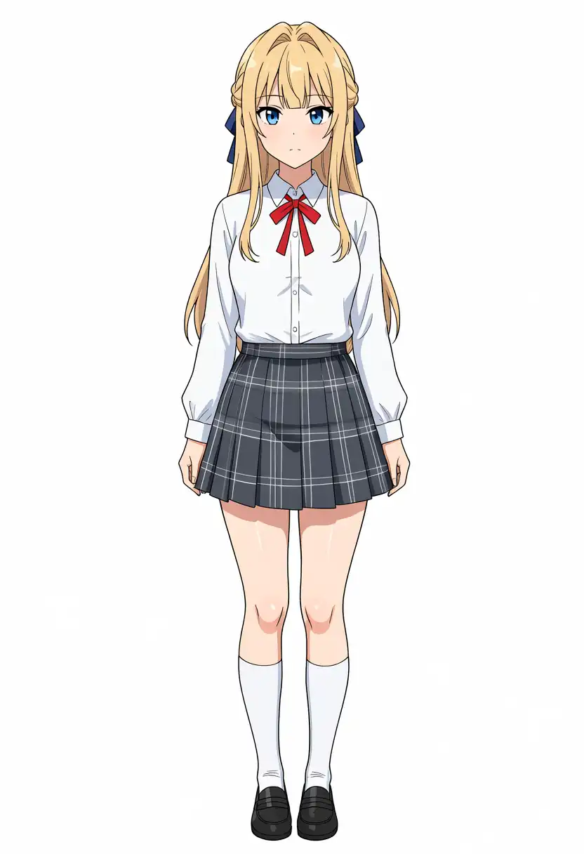 EVO-X2で出力したBaseのけいちゃんの全身、seed 200