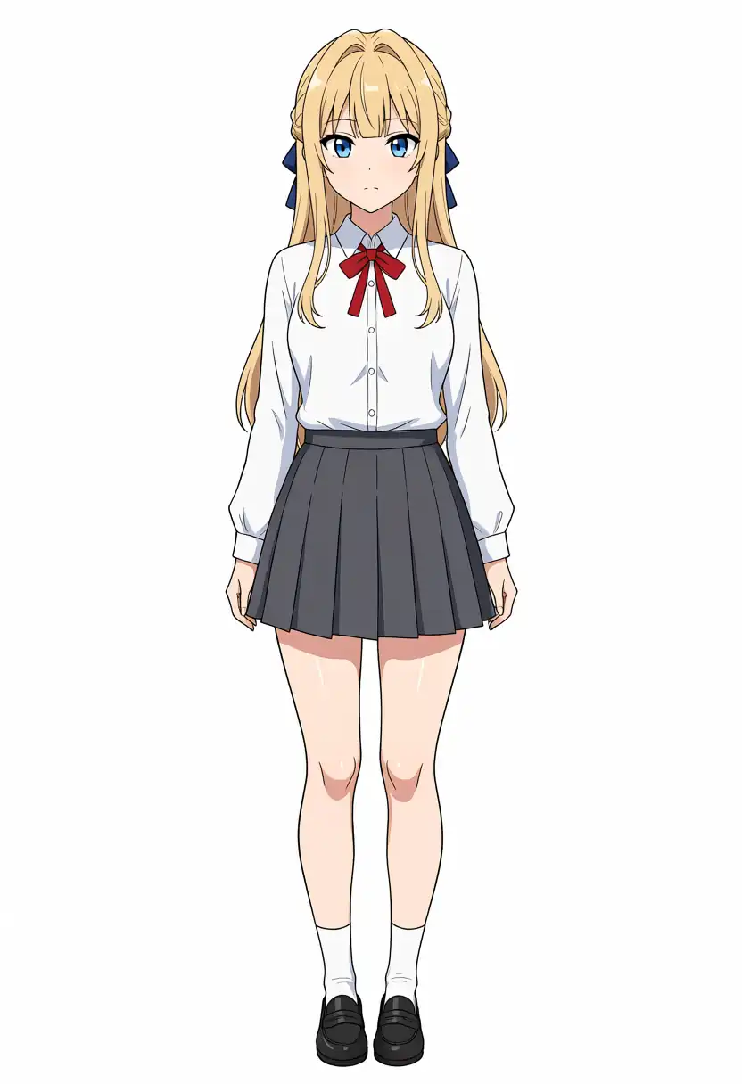 EVO-X2で出力したBaseのけいちゃんの全身、seed 300