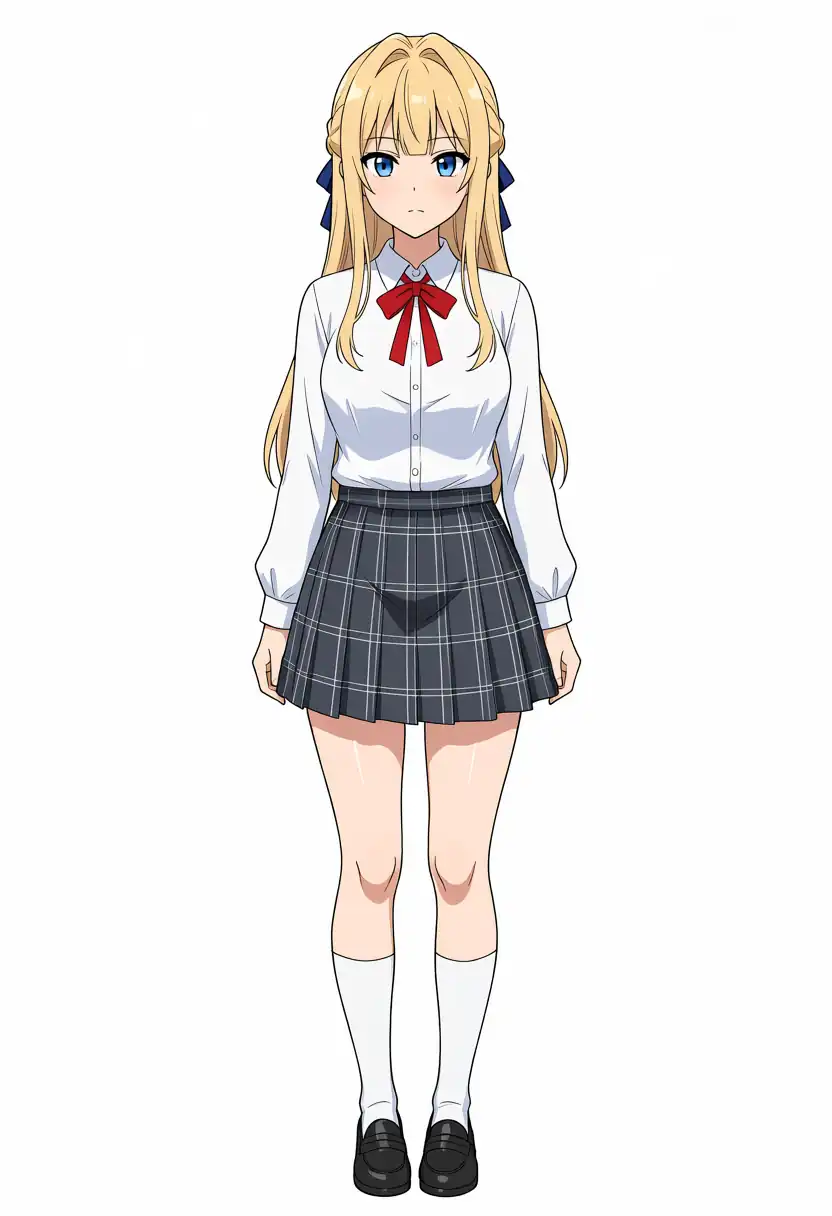 EVO-X2で出力したBaseのけいちゃんの全身、seed 42