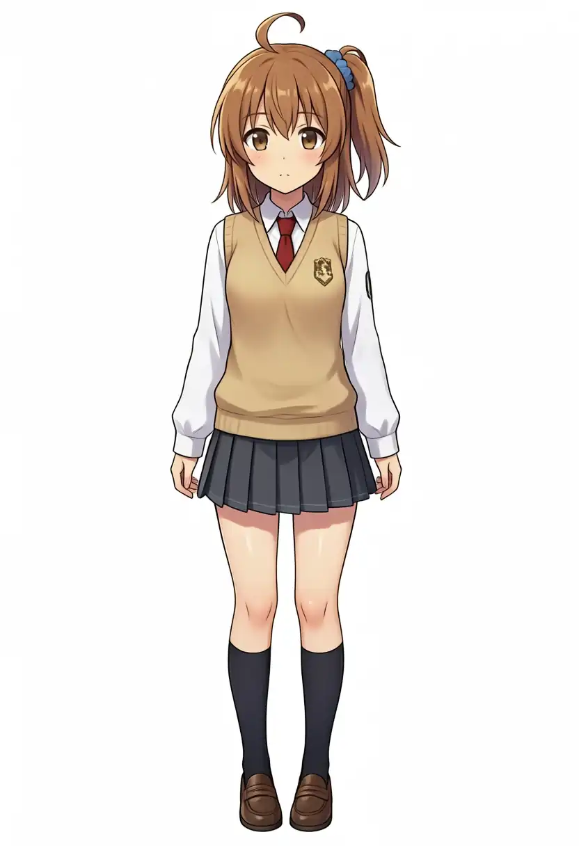 EVO-X2で出力したBase+Turbo LoRAのかなちゃんの全身、seed 300