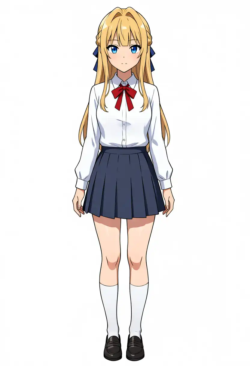 EVO-X2で出力したBase+Turbo LoRAのけいちゃんの全身、seed 42