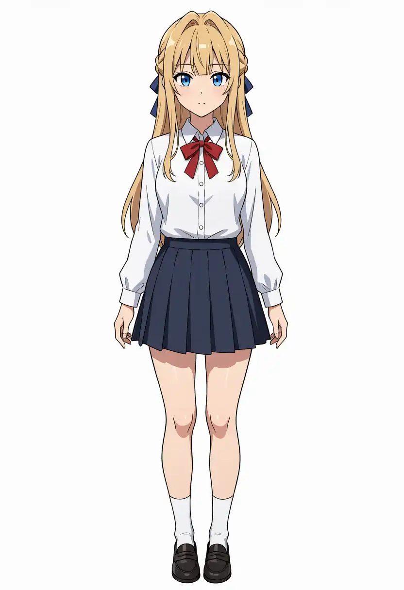 EVO-X2で出力したTurbo v1.1のけいちゃんの全身、seed 300